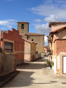 Typical small village -- Calle Mayor (Main Street) leading into town