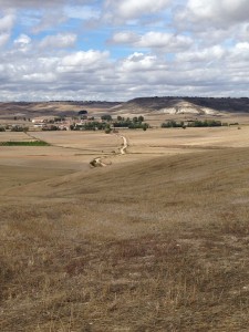 coming into Hornillos del  Camino