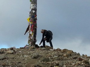 at the Cruz de Ferro