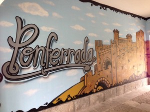 Tunnel art leaving Ponferrada