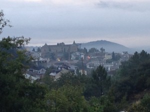 Looking back at Villafranca and the Castillo Palacio de los Marqueses