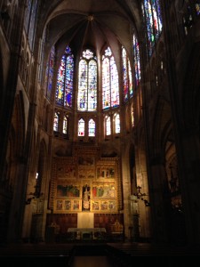 some of the windows in the Cathedral in Leon