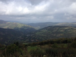 View of the Valcarce valley (and where I stayed last night)