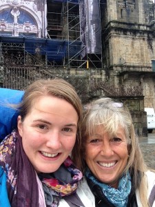 Nadina and I outside the Cathedral